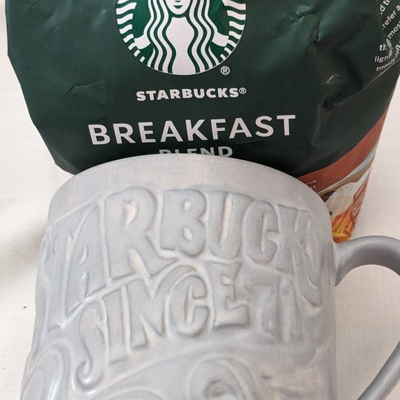 Starbucks Since 71  Embossed Mermaid Siren Gray 12 oz Coffee/Tea/Chocolate Mug - Picture 4 of 14